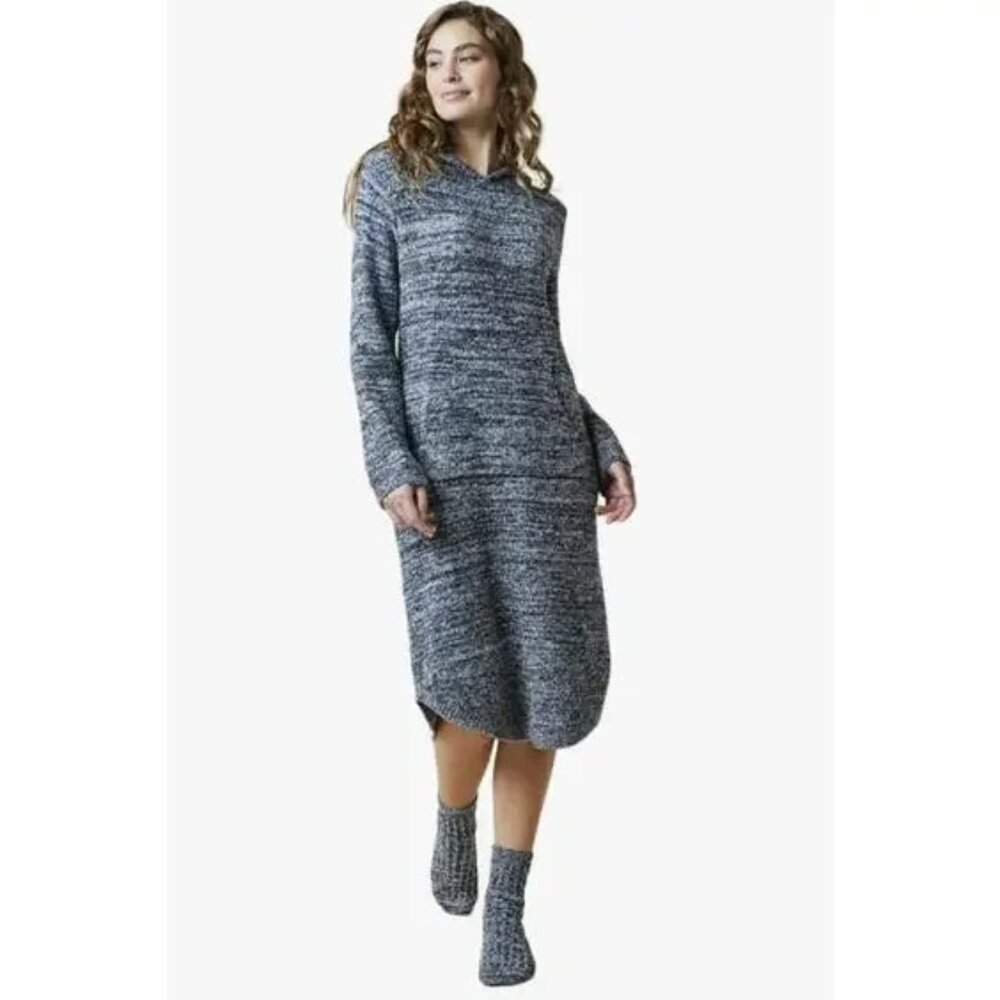 Softies By Paddi Murphy Lounger Dress Small/Medium Blue White Marshmallow